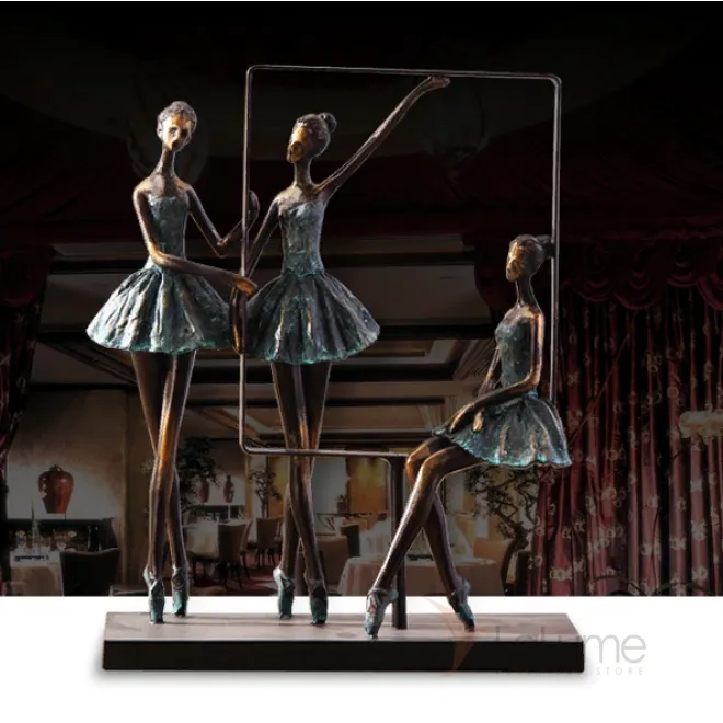 Металлическая статуэтка "Балет" украшение и декор