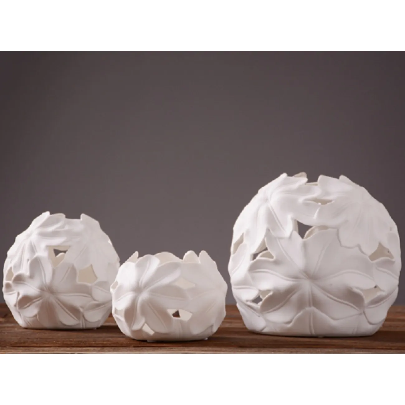 Круглая керамическая ваза для цветов Lily