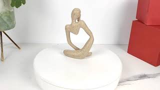 Статуэтка мыслителя в стиле минимализм LaLume DK21029-23