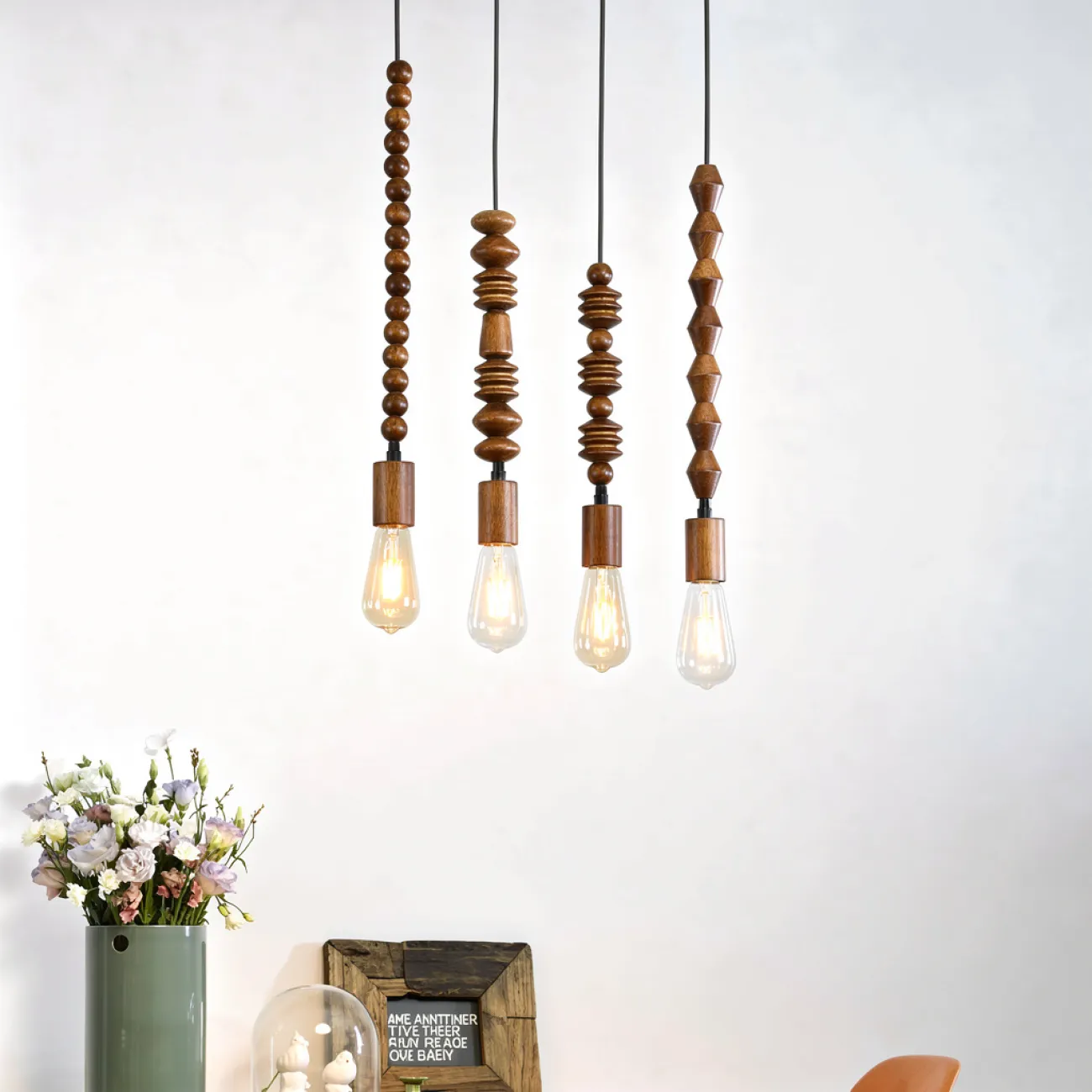 Подвесной светильник Tree Light F с деревянным декором от LaLume