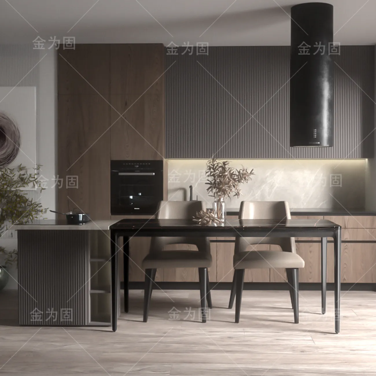 Основание стола из кованого железа Vinsa Collection 37431-29