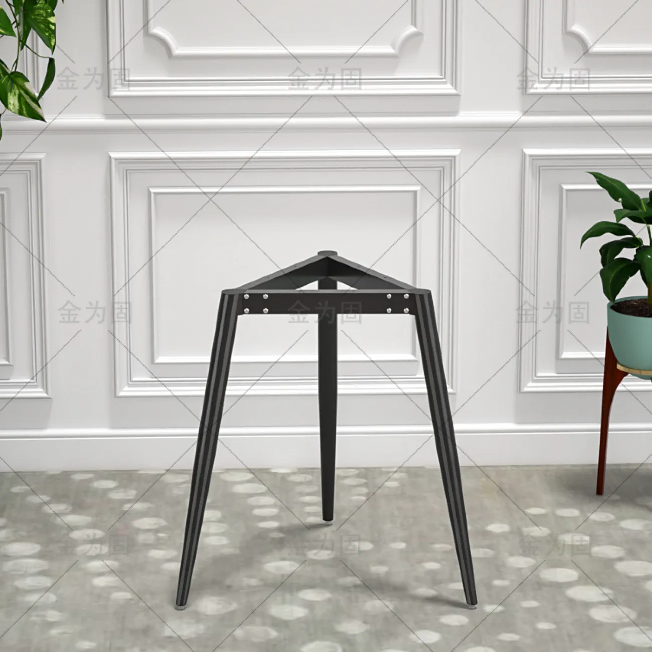 Основание чайного столика из кованого железа Vinsa Collection 37439-29