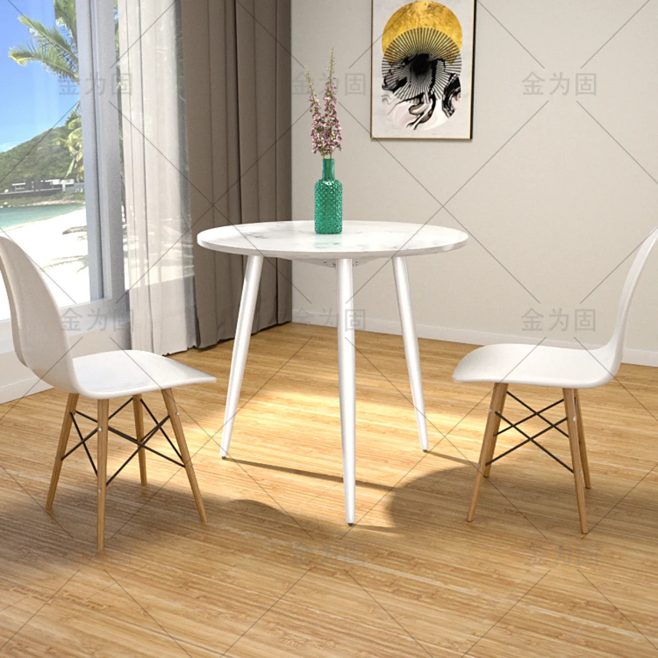 Основание чайного столика из кованого железа Vinsa Collection 37439-29