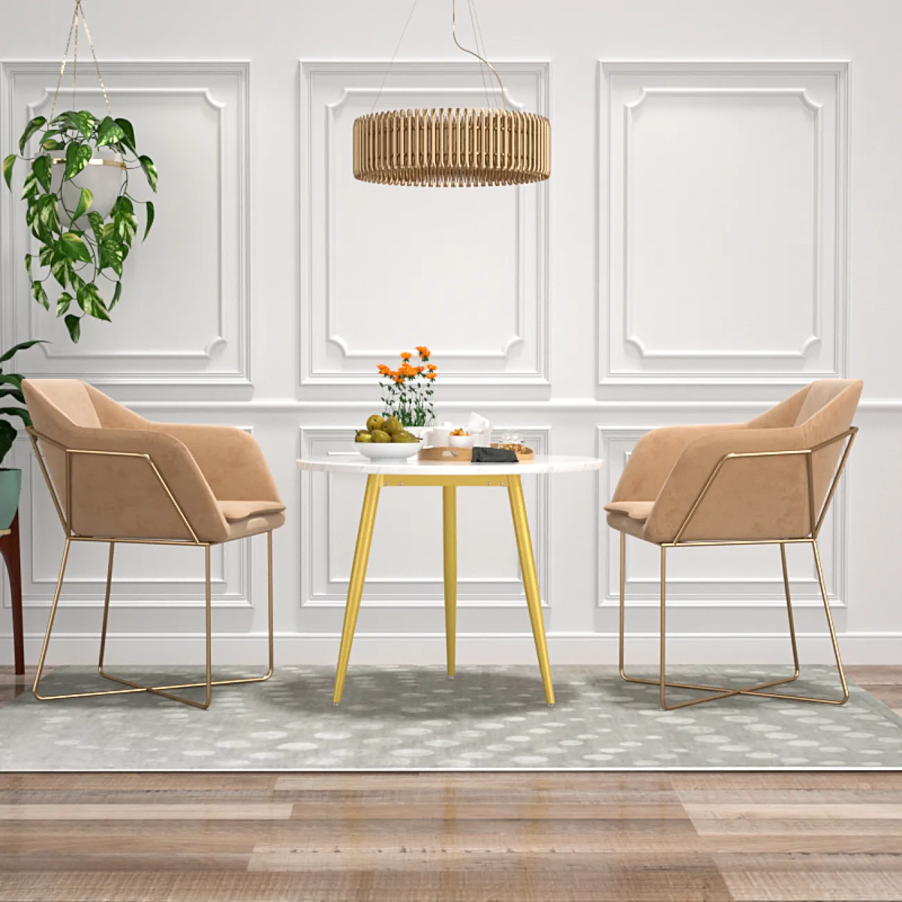 Основание чайного столика из кованого железа Vinsa Collection 37439-29