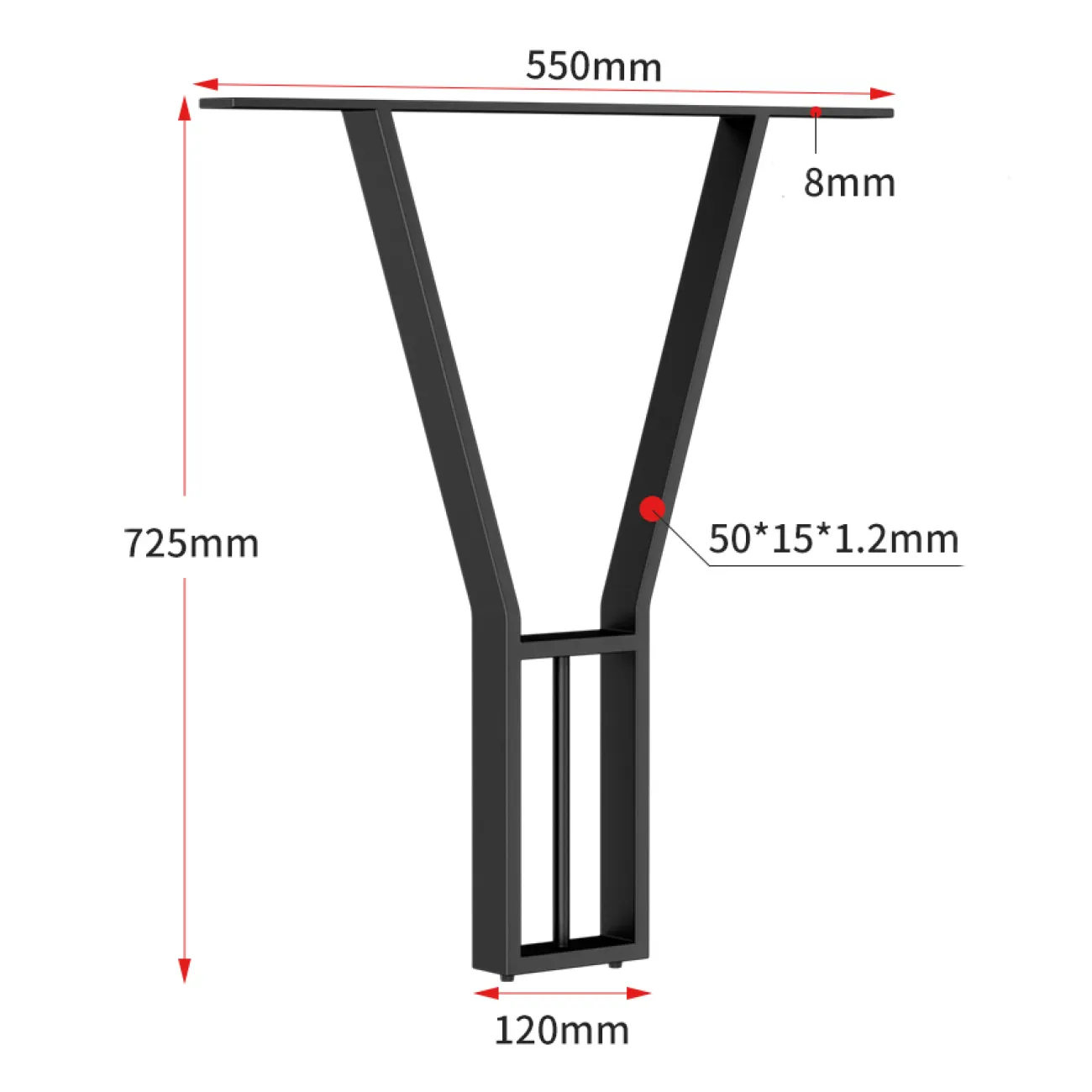 Основание стола из кованого железа Vinsa Collection  37453-29