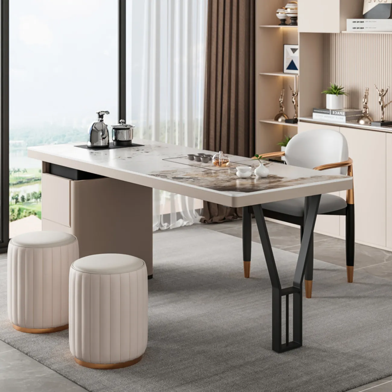 Основание стола из кованого железа Vinsa Collection  37453-29