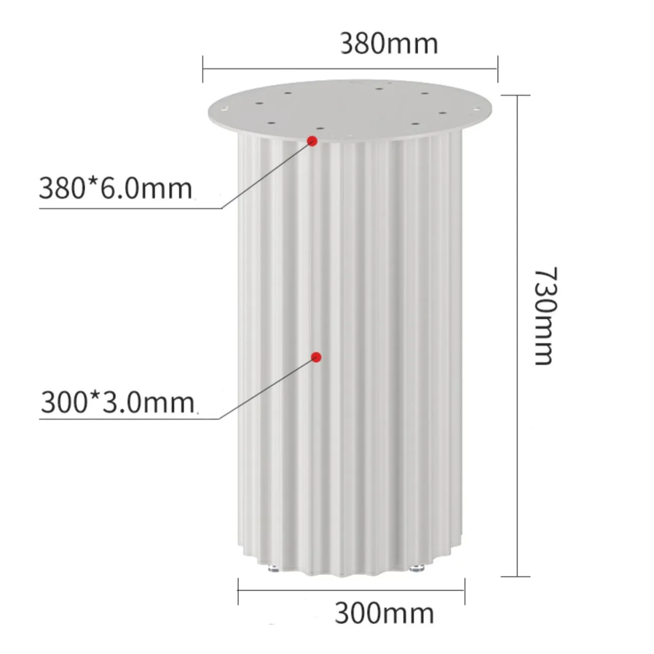 Основание стола из кованого железа Vinsa Collection 37455-29