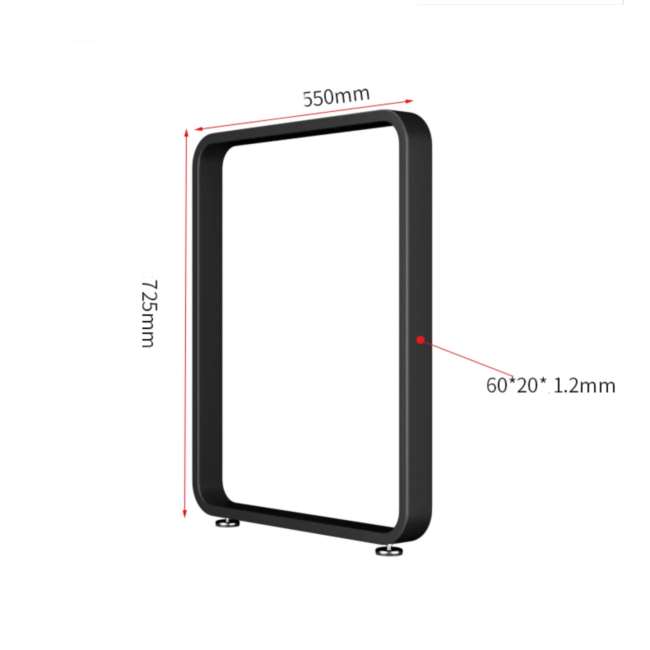 Основание стола Vinsa Collection 37456-29 черное в современном стиле