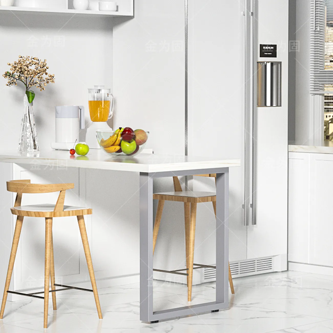 Основание стола из кованого железа Vinsa Collection 37457-29