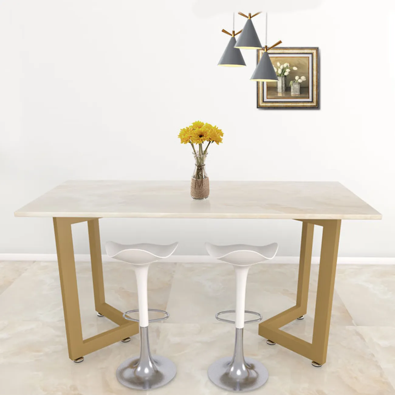 Основание стола  из кованого железа Vinsa Collection  37459-29