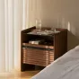 Прикроватная тумба с подсветкой и беспроводной зарядкой WOODSTIK 35639-29