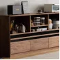 Книжный комод со стеклянной дверью WOODSTIK Nordic 35640-29
