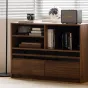 Книжный комод со стеклянной дверью WOODSTIK Nordic 35640-29