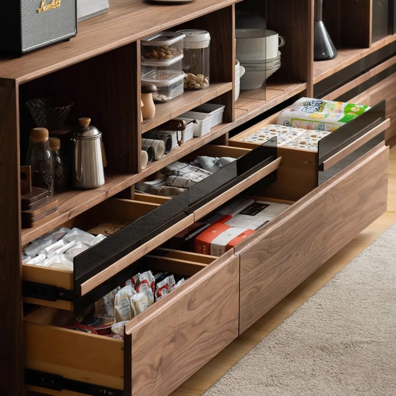 Книжный комод со стеклянной дверью WOODSTIK Nordic 35640-29