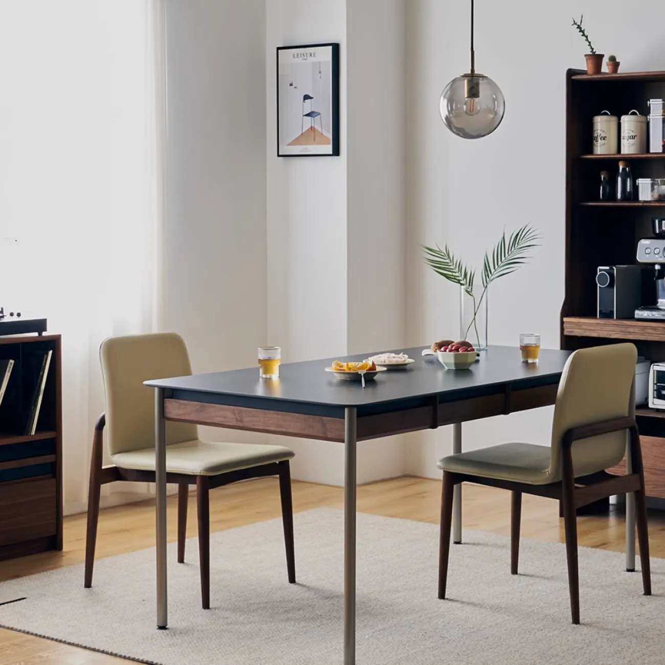 Обеденный стол в ретро стиле из каменной плиты WOODSTIK 35646-29