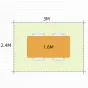 Обеденный стол в ретро стиле из каменной плиты WOODSTIK 35646-29
