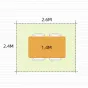 Обеденный стол в ретро стиле из каменной плиты WOODSTIK 35646-29