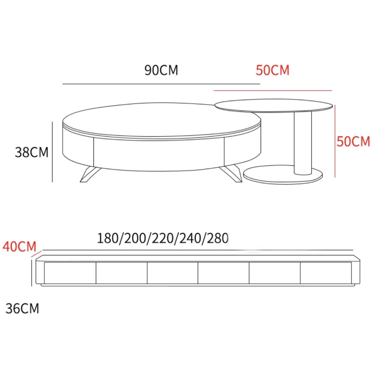 Cветлая роскошная мраморная тумба под ТВ XPW 35677-29