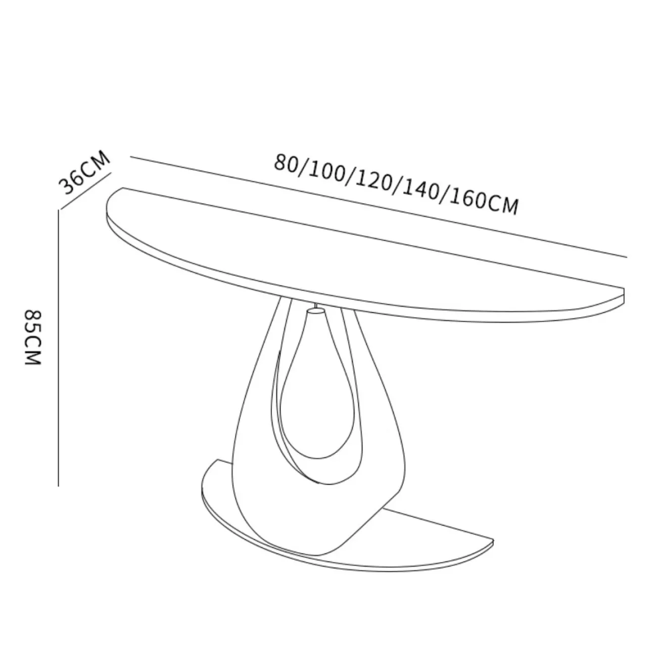 Консольный столик из натурального роскошного камня XPW 35680-29 Консольный столик из натурального роскошного камня XPW 35680-29