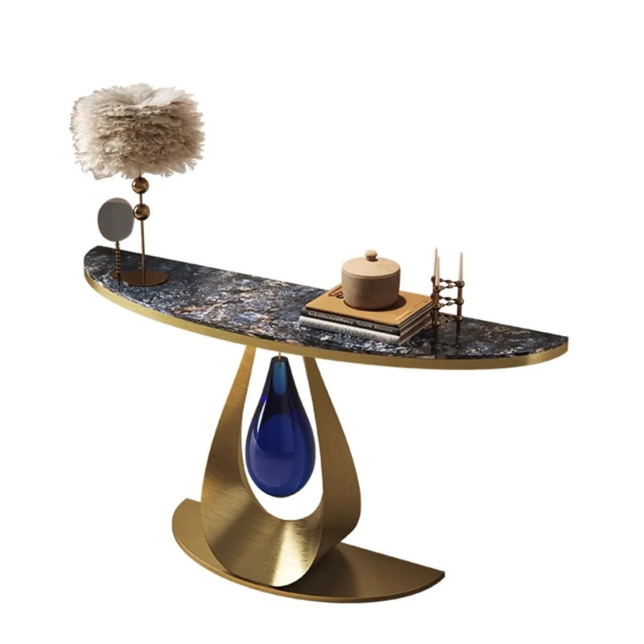 Консольный столик из натурального роскошного камня XPW 35680-29 Консольный столик из натурального роскошного камня XPW 35680-29