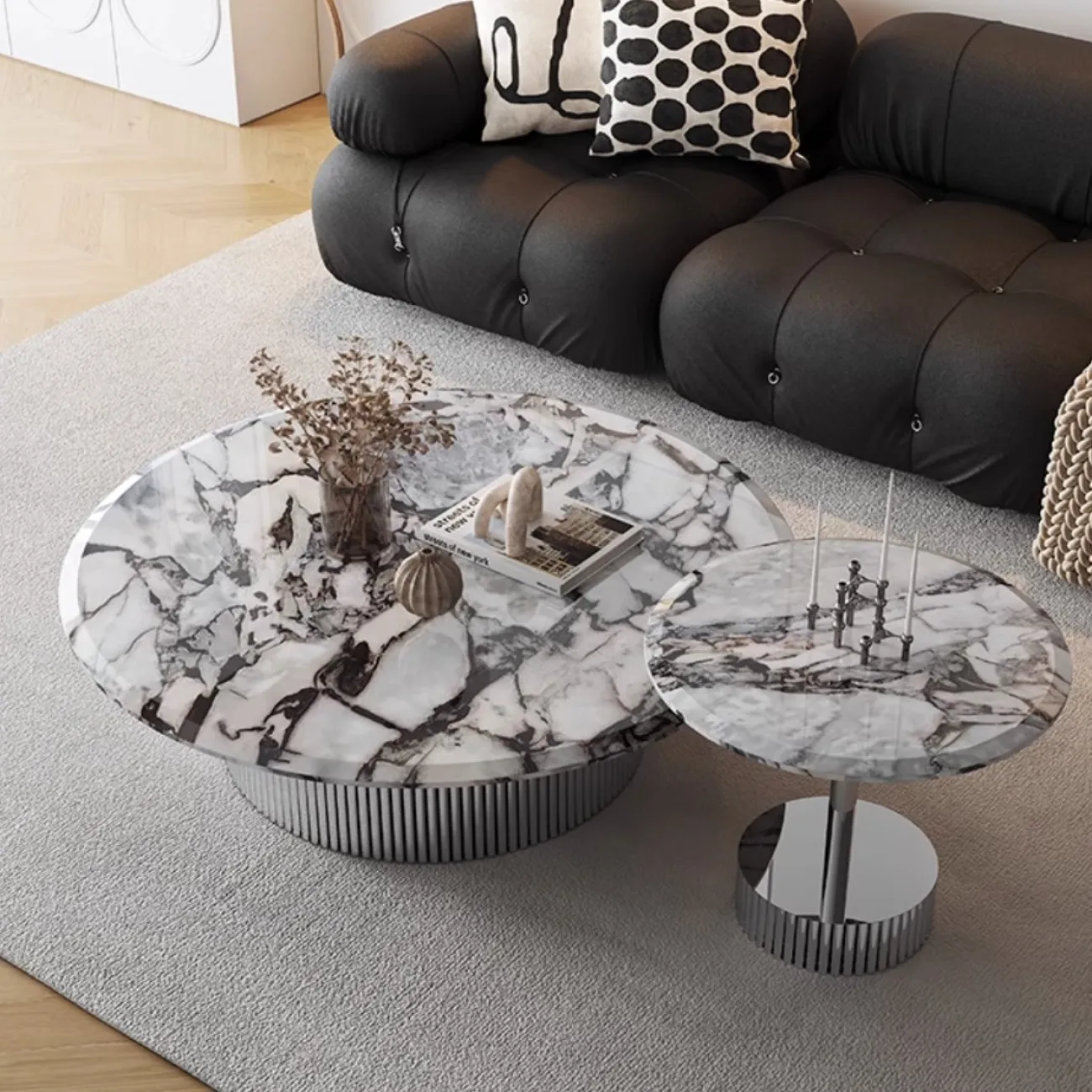 Круглый журнальный столик из чешского хрусталя XPW 35681-29