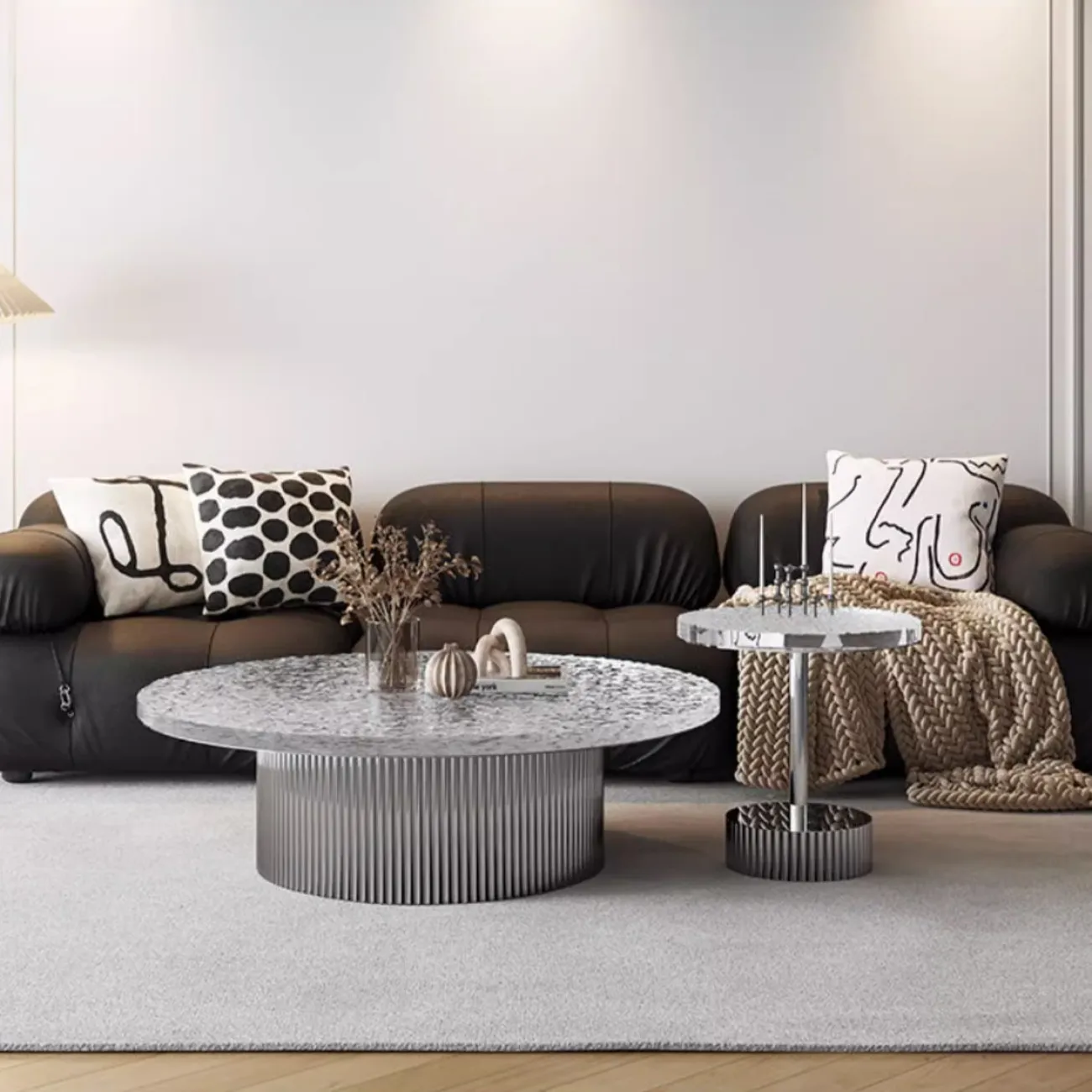 Круглый журнальный столик из чешского хрусталя XPW 35681-29