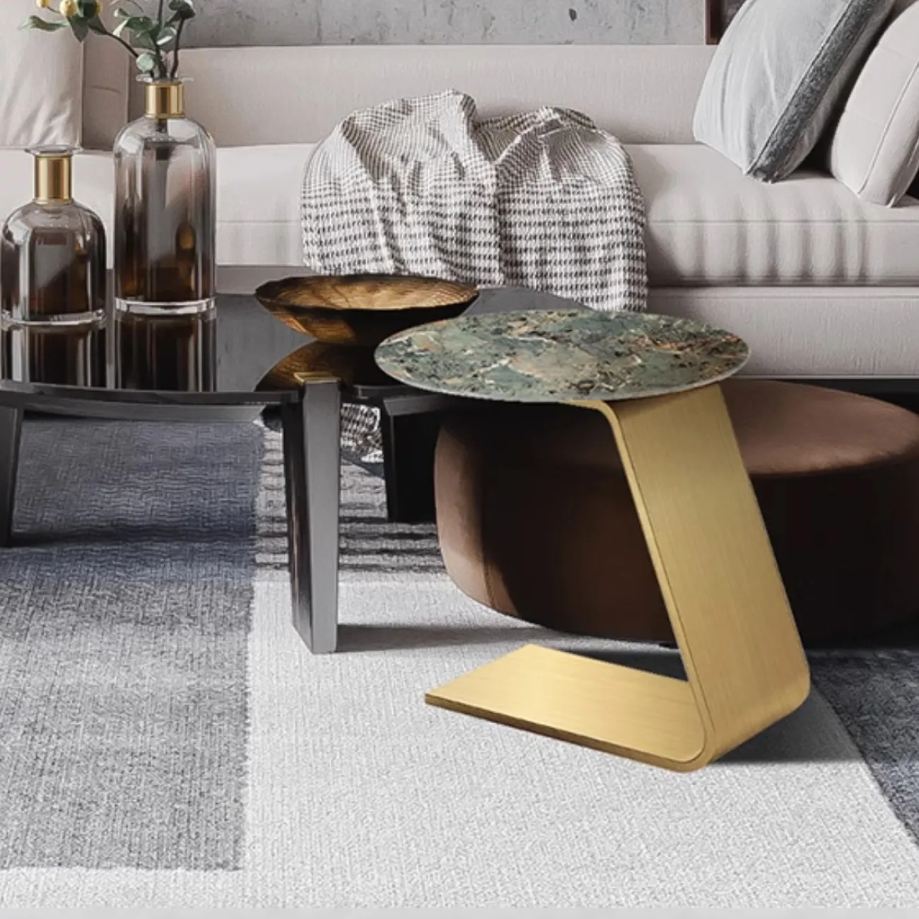 Роскошный чайный столик из каменной плиты XPW 35682-29