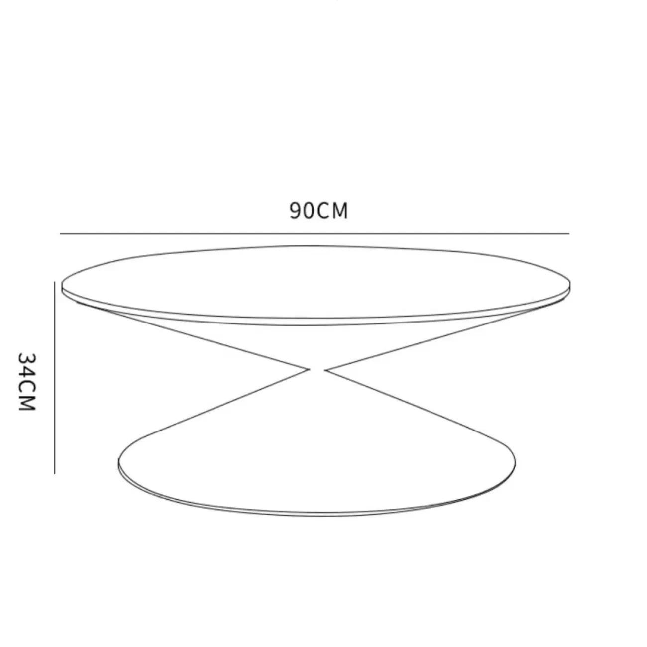 Журнальный столик-воронка из натурального камня XPW 35685-29