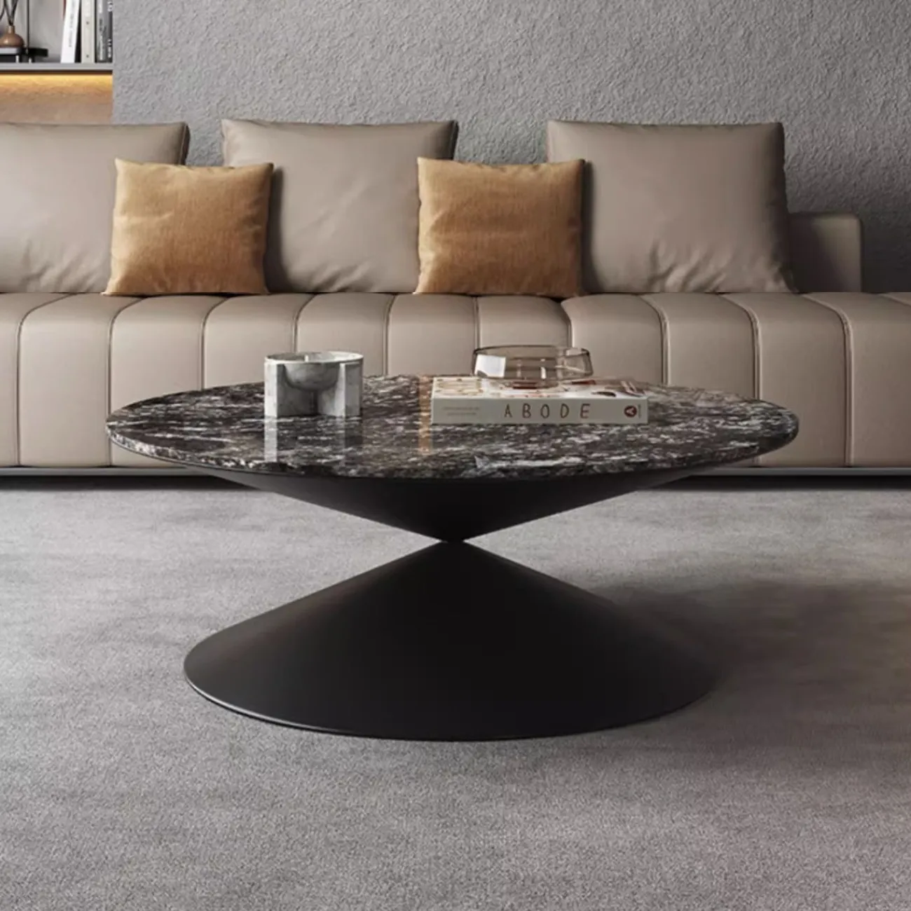 Журнальный столик-воронка из натурального камня XPW 35685-29