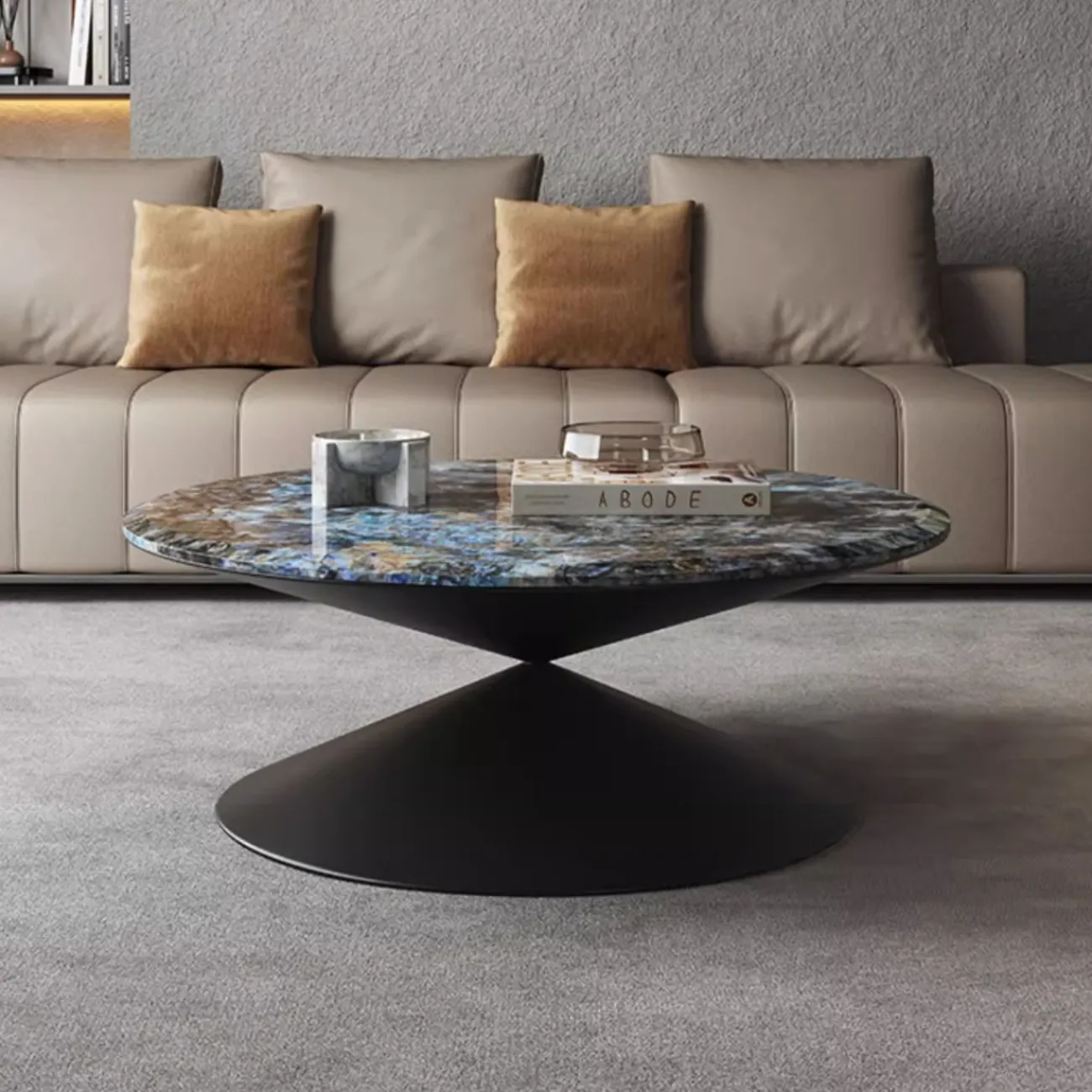 Журнальный столик-воронка из натурального камня XPW 35685-29