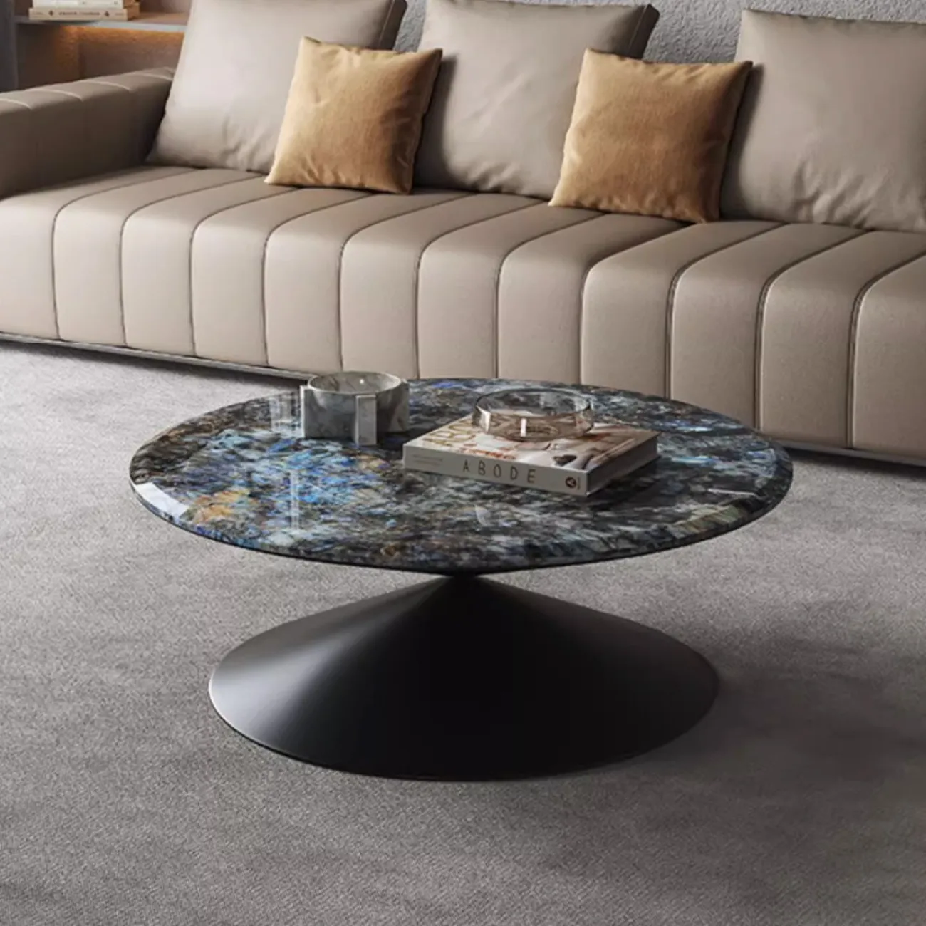 Журнальный столик-воронка из натурального камня XPW 35685-29