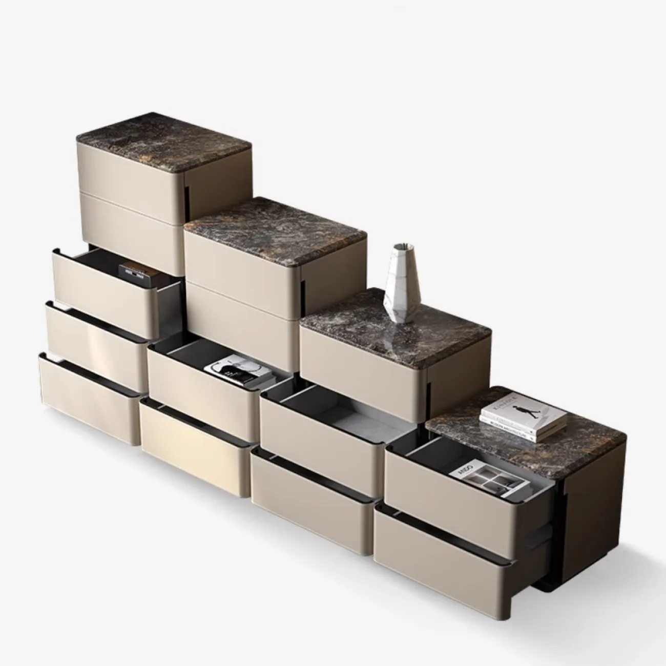 Комбинированный комод из седельно-кожаный XPW 35687-29