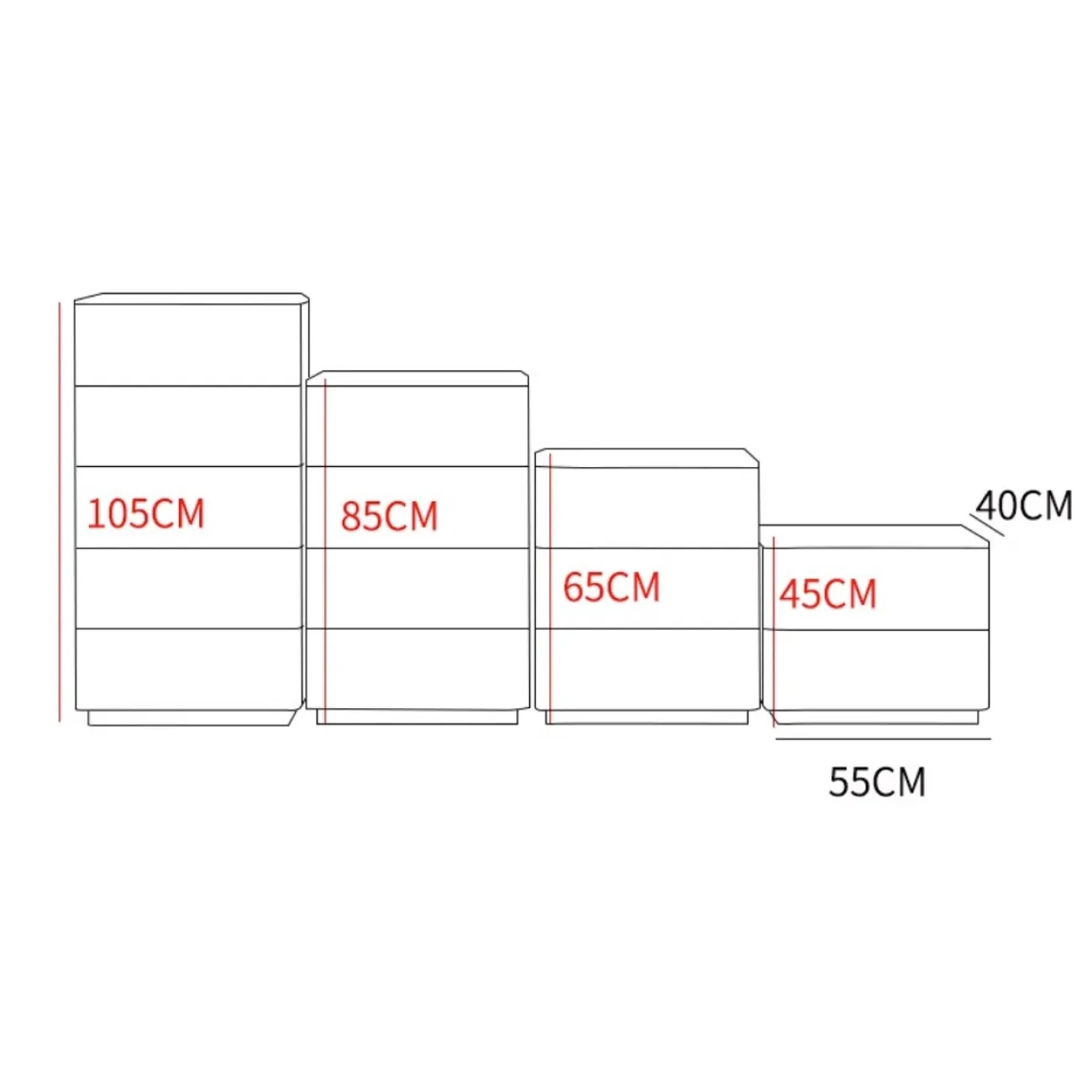 Комбинированный комод из седельно-кожаный XPW 35687-29
