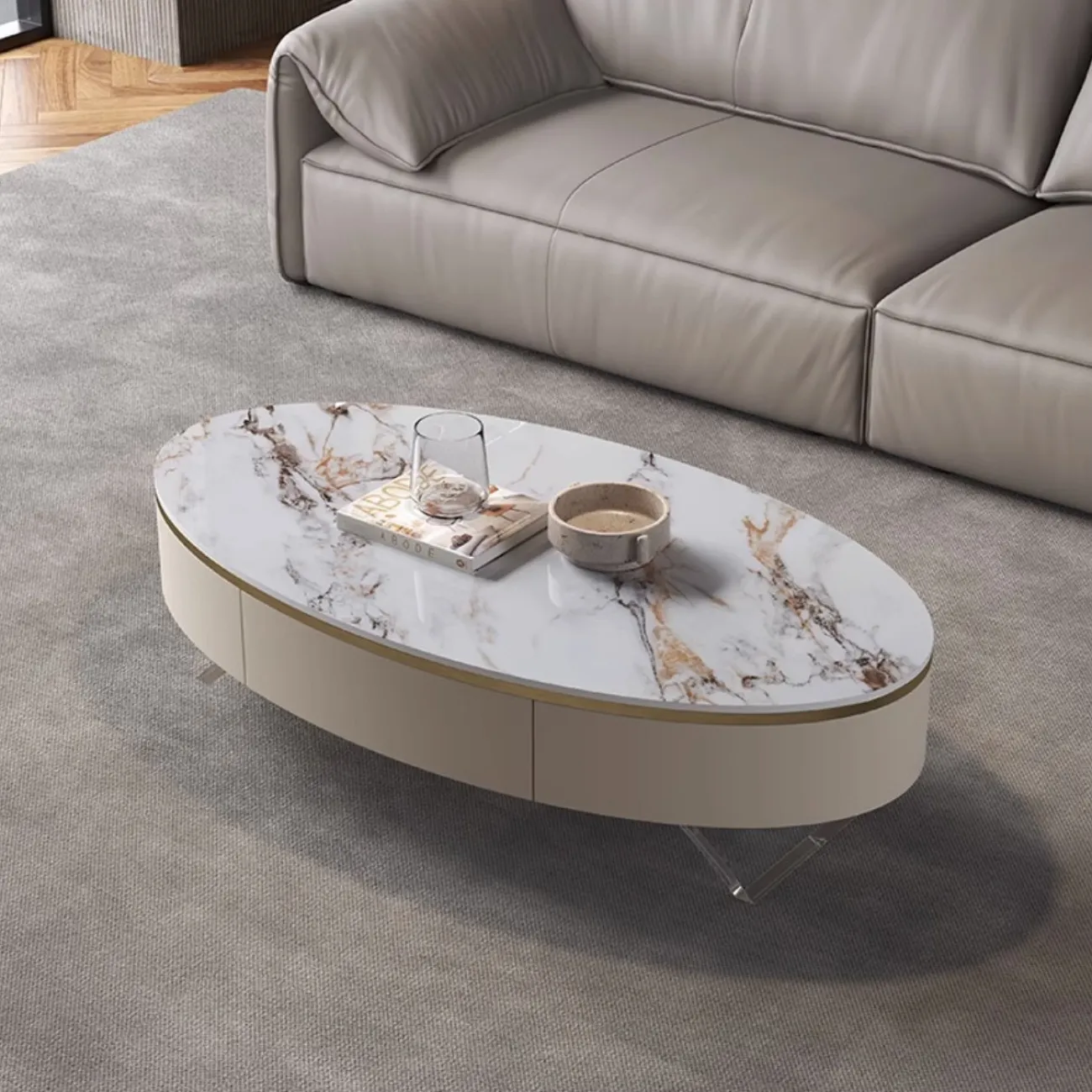 Роскошный овальный журнальный столик XPW 35688-29