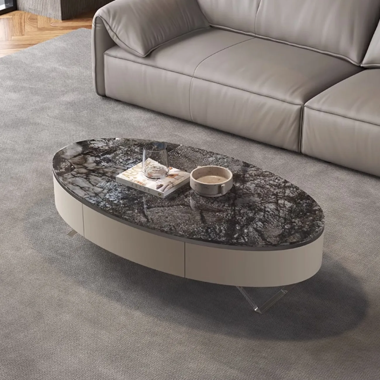 Роскошный овальный журнальный столик XPW 35688-29