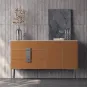 Роскошный кожаный комод с каменной плитой XPW 35690-29