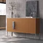 Роскошный кожаный комод с каменной плитой XPW 35690-29
