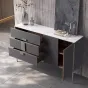 Роскошный кожаный комод с каменной плитой XPW 35690-29