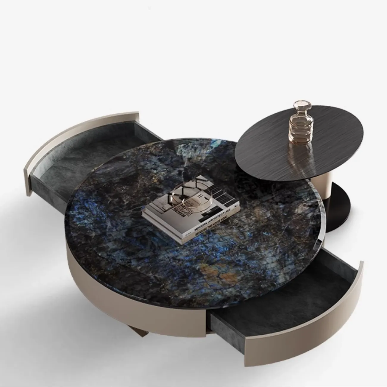Rруглый журнальный столик из натурального мрамора XPW 35692-29 Rруглый журнальный столик из натурального мрамора XPW 35692-29
