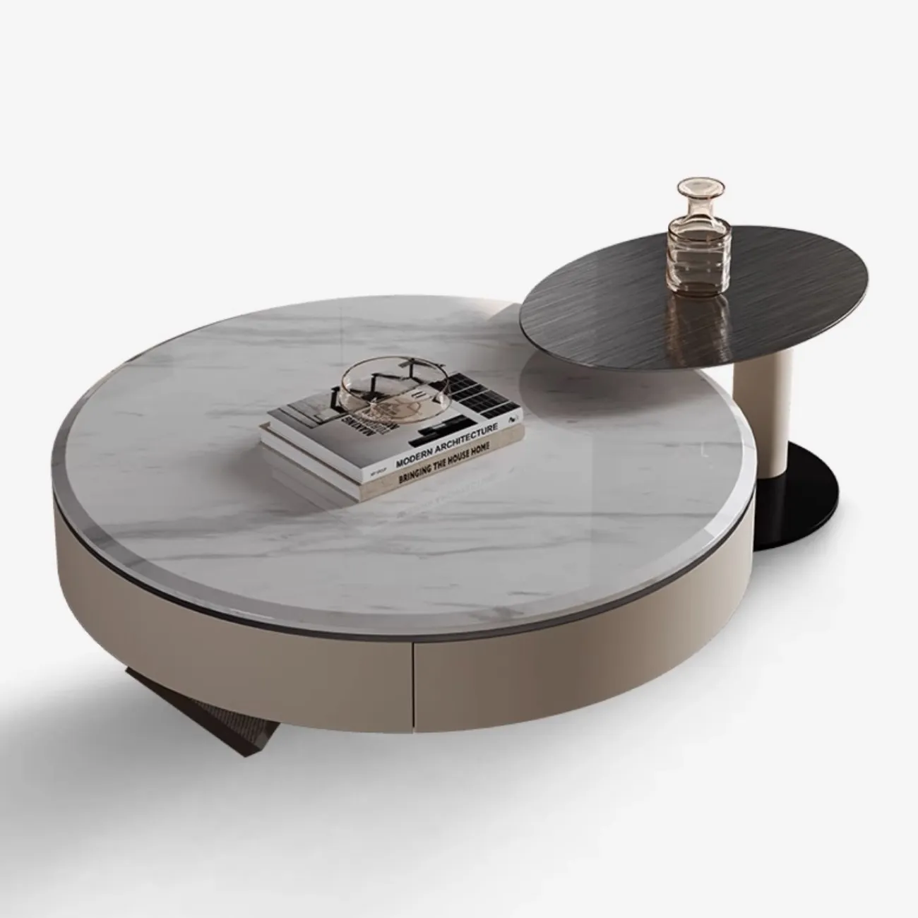 Rруглый журнальный столик из натурального мрамора XPW 35692-29 Rруглый журнальный столик из натурального мрамора XPW 35692-29