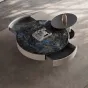Rруглый журнальный столик из натурального мрамора XPW 35692-29