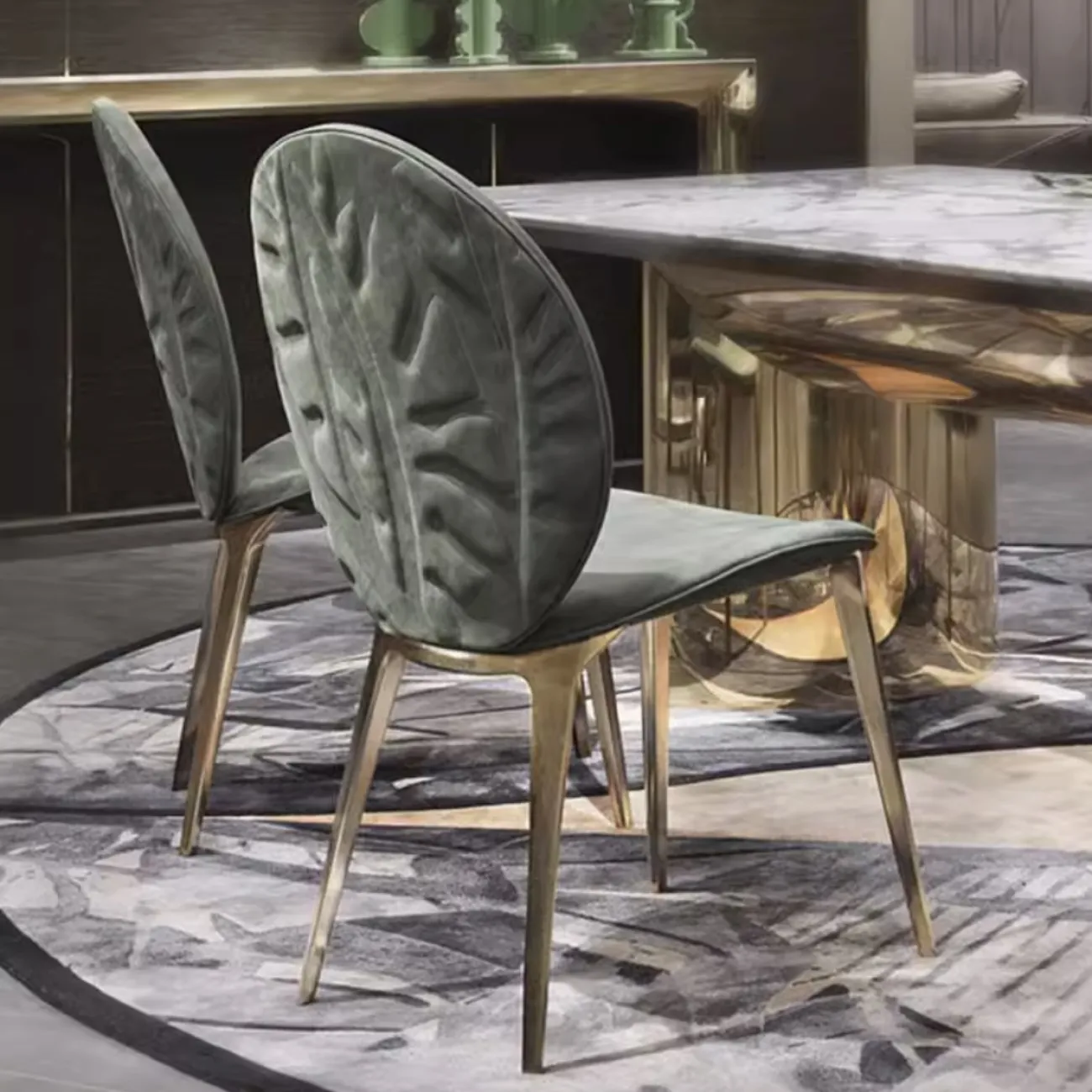 Итальянский обеденный стул с трехмерным принтом XPW 35694-29