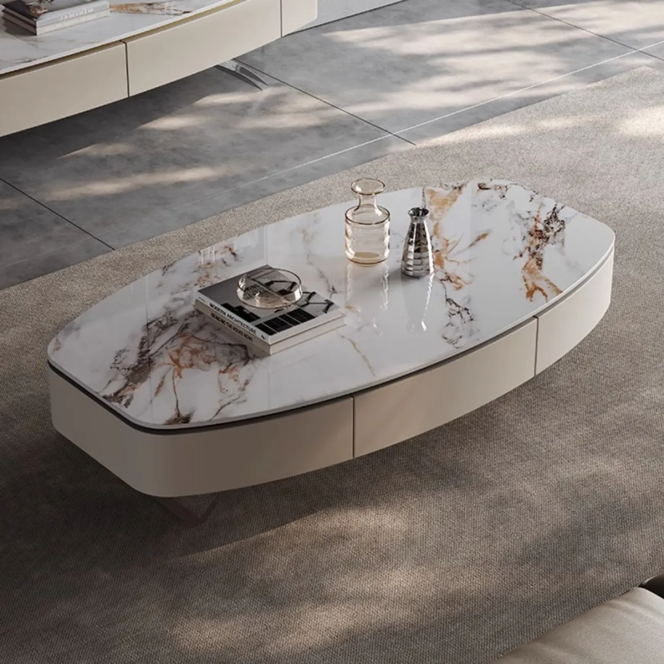 Роскошный журнальный столик из каменной плиты XPW 35695-29