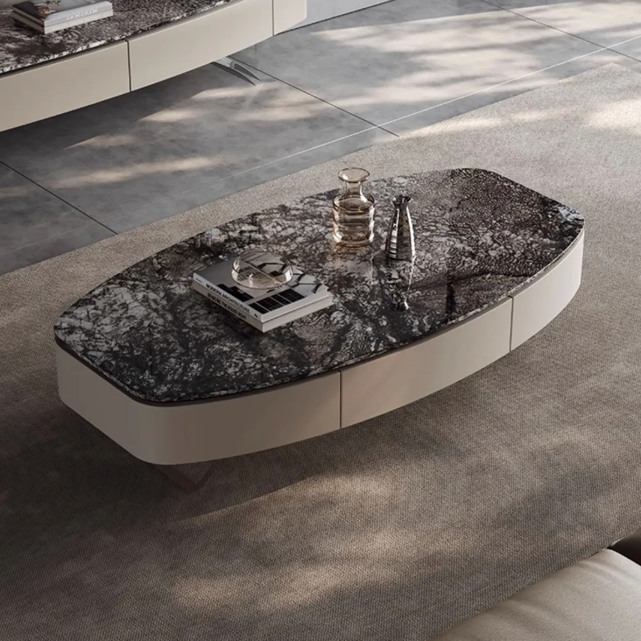 Роскошный журнальный столик из каменной плиты XPW 35695-29