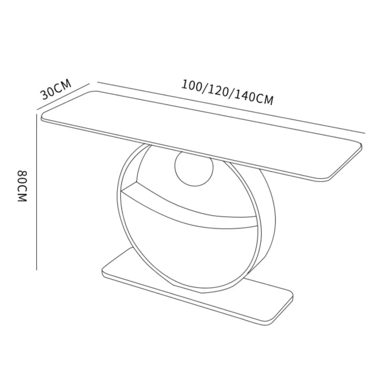 Супер узкий современный консольный столик XPW 35697-29 Супер узкий современный консольный столик XPW 35697-29