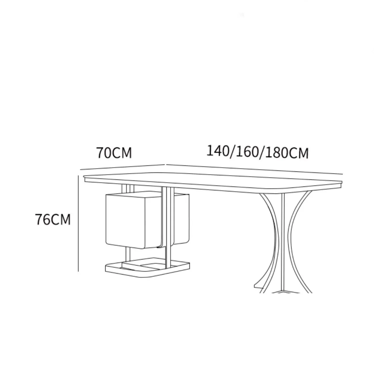 Роскошный письменный стол из натурального камня XPW 35698-29