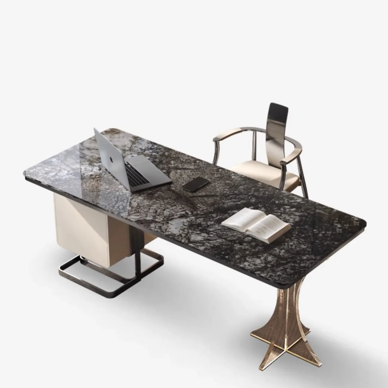 Роскошный письменный стол из натурального камня XPW 35698-29