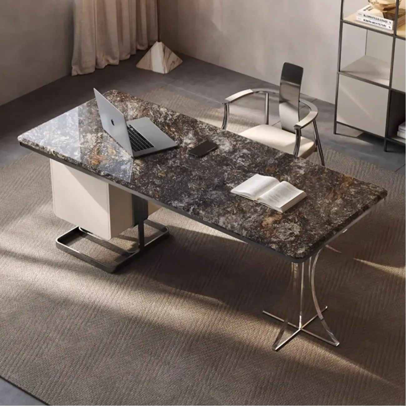 Роскошный письменный стол из натурального камня XPW 35698-29