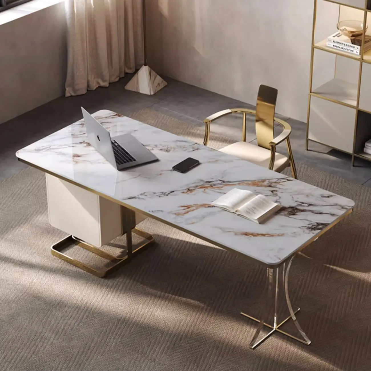 Роскошный письменный стол из натурального камня XPW 35698-29