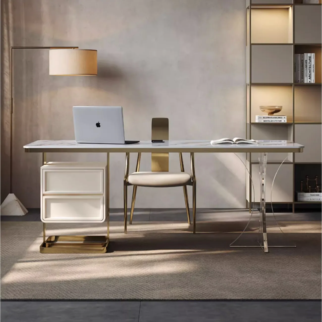 Роскошный письменный стол из натурального камня XPW 35698-29